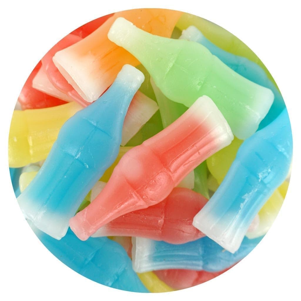 A Blend Above Nik-L-Nips Wax Bottle Candy – 4lb Bulk Bag – Nostalgic Wax Bottles Filled with Fruity Juice – Assorted Flavors of Cherry, Lemon & More (64 oz)