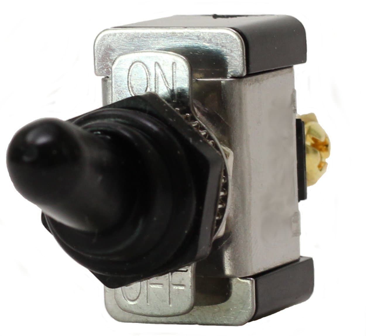 Fastronix SPST ON-Off Heavy Duty 20 Amp AC/DC Toggle Switch with Weatherproof Neoprene Boot