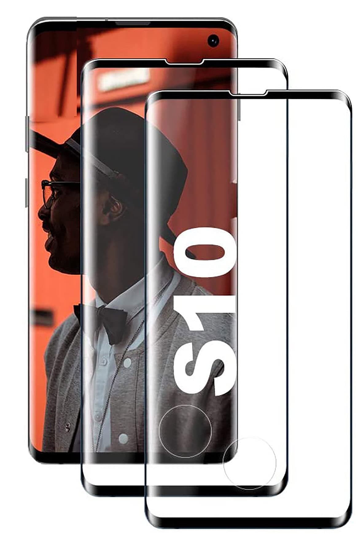 for Samsung galaxy S10 Screen Protector for Samsung S10, galaxy S10 with DoubleDefence Technology,[2 PACK] Tempered Glass with Alignment Frame for S10(S10)