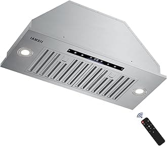 Range Hood Insert 30 inch,Built-in Kitchen Hood with 900 CFM, Ducted/Ductless Convertible Kitchen Vent Hood,Stainless Steel Stove Hood with 4 Speed Gesture Sensing&Touch Control Panel