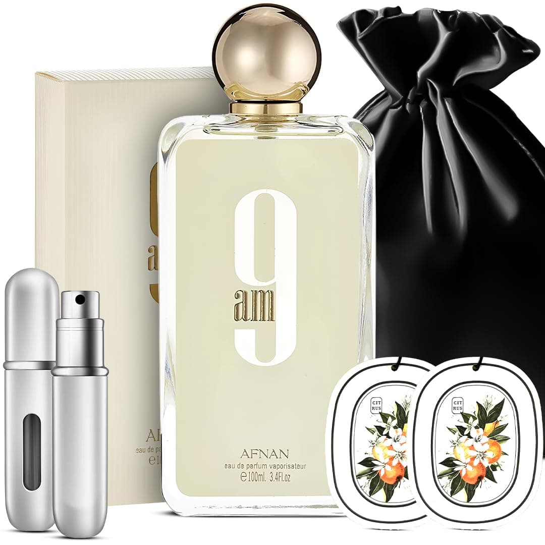 Bundle of Afnan 9AM for Men 3.4oz Eau De Parfume Gift Set (PREMIUM)