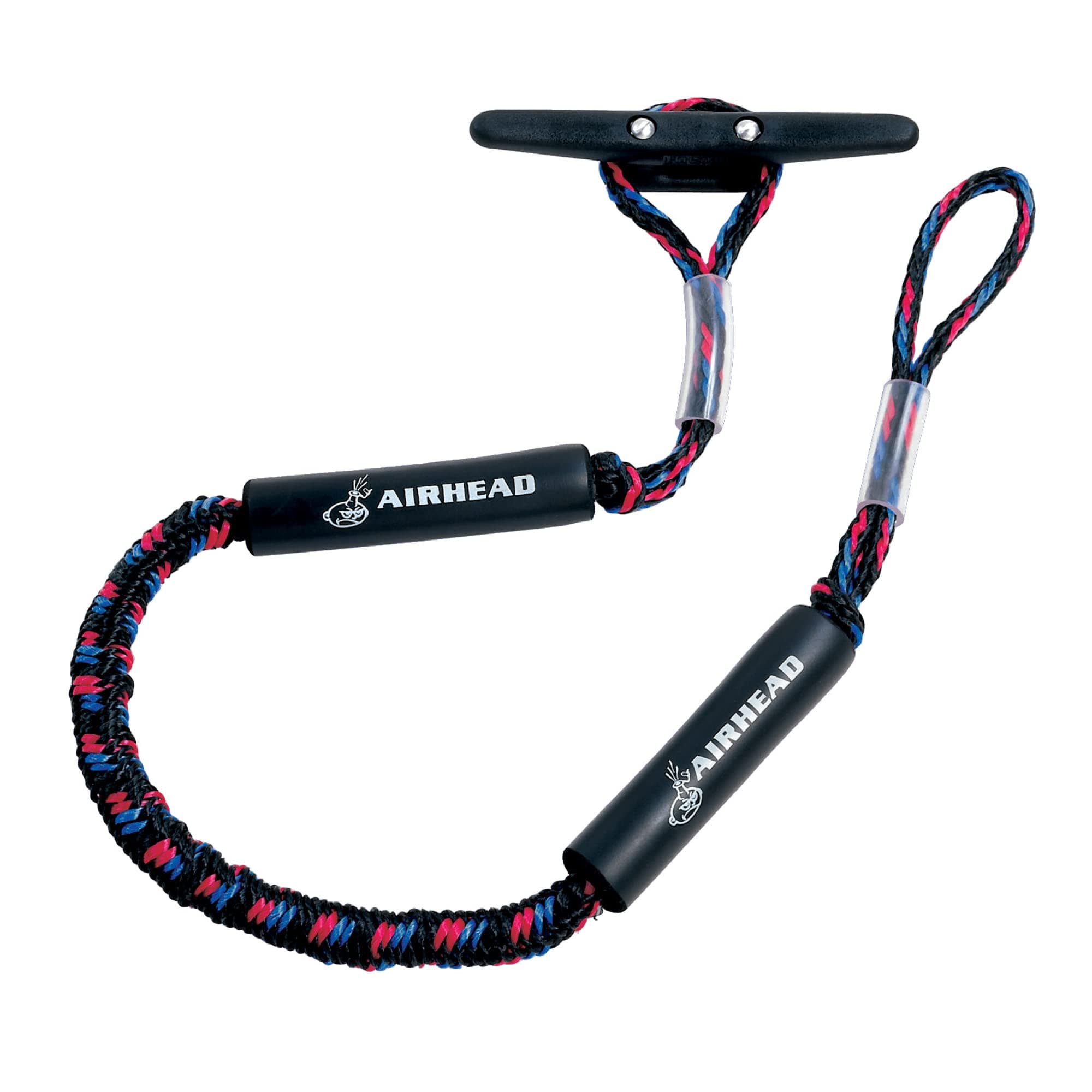 AIRHEAD Kwik Tek AHDL-4 Airhead Bungee Dock Line 4', Black/Blue/Red, 4 Feet, AHDL-4