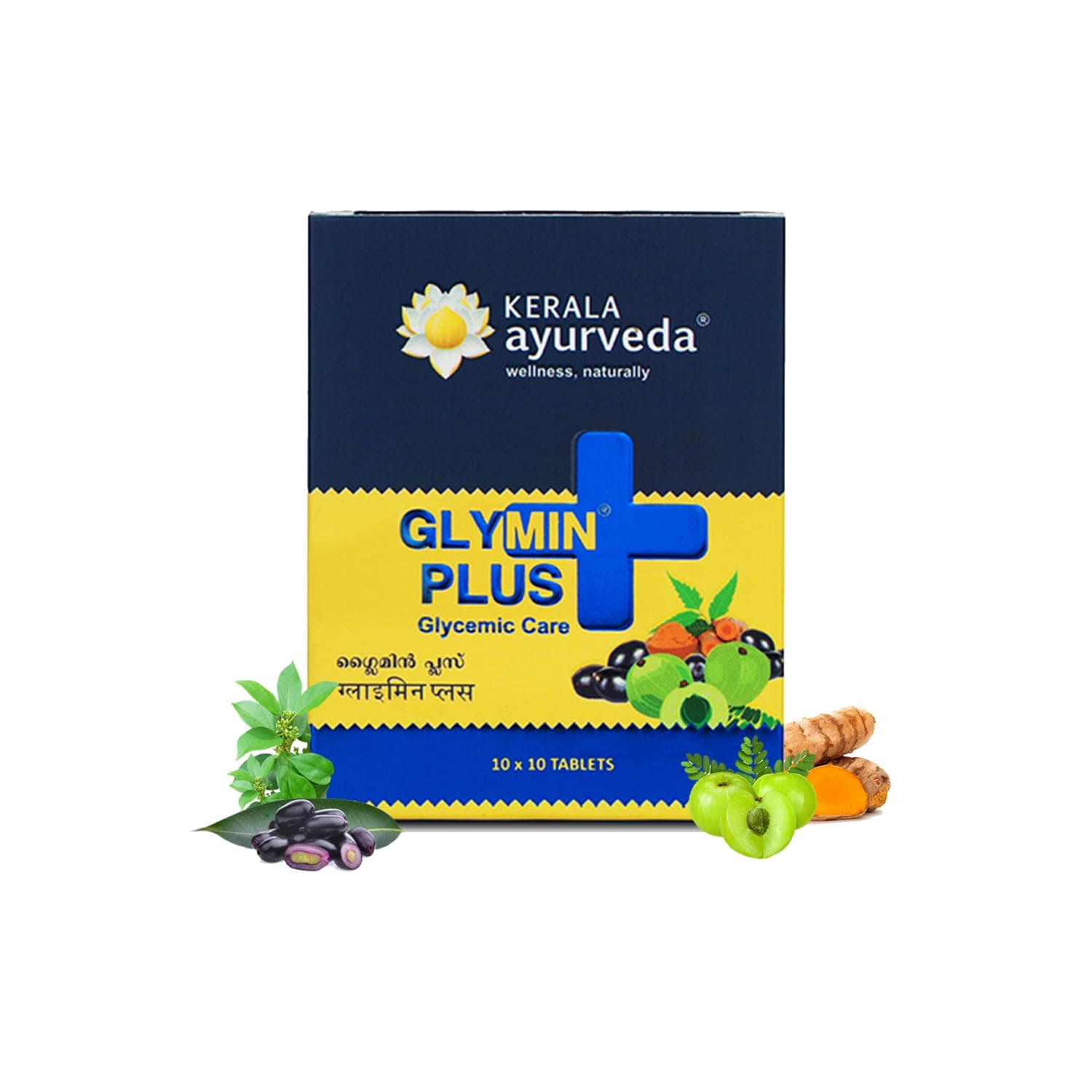 Kerala Ayurveda Glymin Plus Tablet - 100 Count