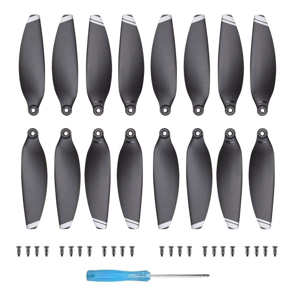 16Pcs Mini 2 Propellers Replacement Low-Noise and Quick-Release Blades Props Compatible with DJI Mini 2 / Mini SE/Mini 2 SE/Mini 4K Drone, Silver