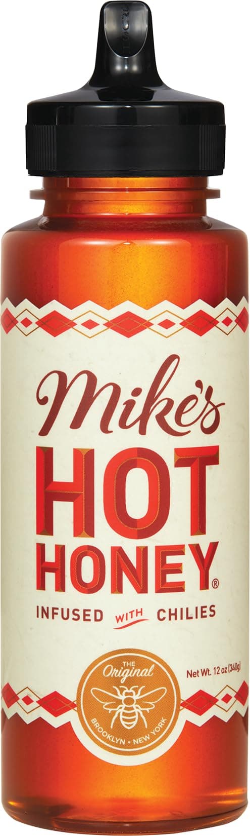 Mike’s Hot Honey, 12 oz Squeeze Bottle (1 Pack), Honey with a Kick, Sweetness & Heat, 100% Pure Honey, Shelf-Stable, Gluten-Free & Paleo