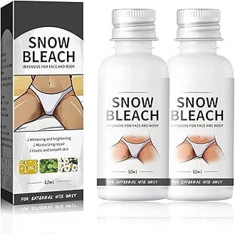 Skin Bleaching Cream,Snow Bleach Cream for Private Part Black Skin Underarm Whitening,Intimate Areas - Corrector for Private Parts, Underarm, Elbow, (2oz)