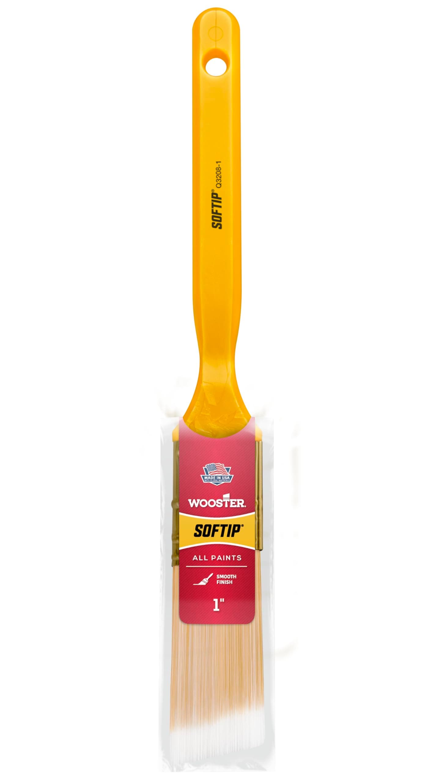 Wooster Brush Q3208-1 Softip Angle Sash Paintbrush, None, 1 Inch