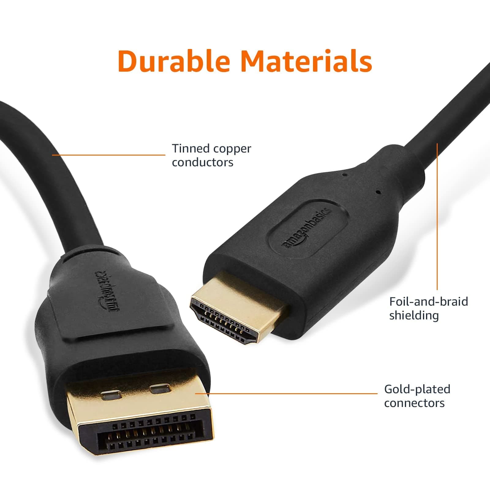 Amazon Basics AmazonBasics DisplayPort to HDMI Display Cable - 10 Feet