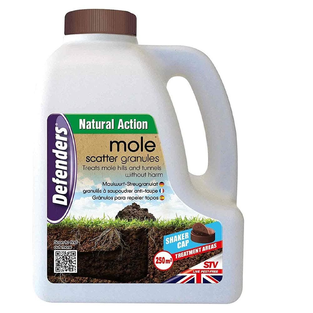 2 x 2.5 kg Mole Scatter Granules (Humane, Natural Mole Deterrent, Use Year-Round, Covers Up to 250 sq m, Safe for Use Around Kids and Pets)