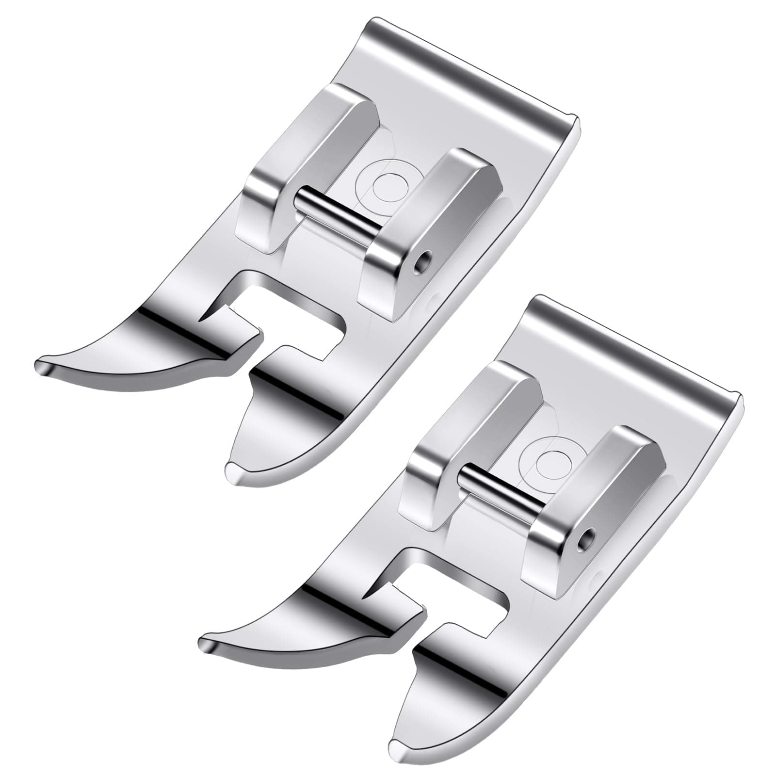 2 PCS Universal General Purpose Sewing Machine Presser Foot Straight Stich Foot Zig Zag Foot Multifuncional Accessories Fits All Low Shank Singer, Brother, Janome, Babylock Sewing Machine