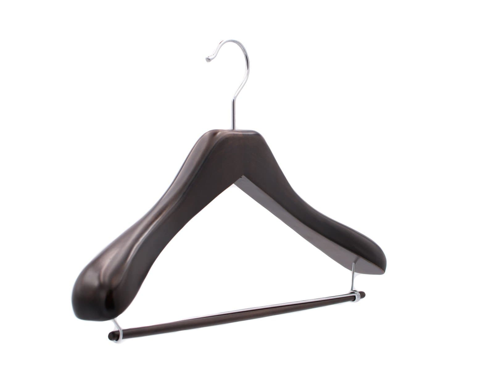 Hand Finished Solid Wood Suit Hanger for Luxury Home or Retail