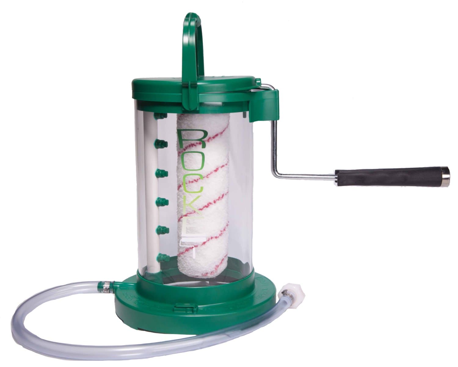 The Rocket Paint Roller Cleaner - Professional Hands-Free Roller Cover Washer for 9 Inch Rollers, Water-Powered Cleaning Tool for Contractors & DIY Painters