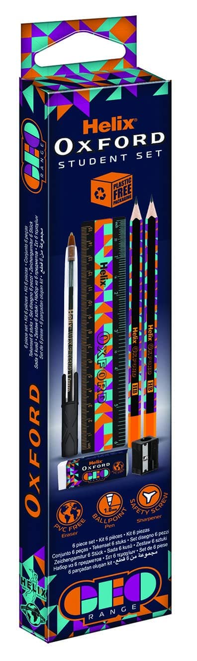 Helix Oxford Geo Student Set - Orange