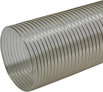 Rubber-Cal 01-202-12-12"PVC Flexduct" General Purpose, 12"ID x 12' Fully Stretched, Clear