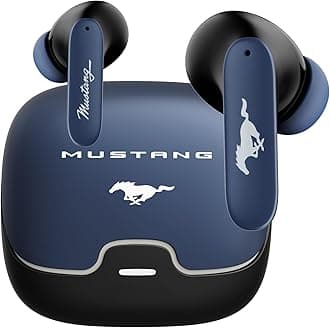 GOBOULT x Mustang Derby Truly Wireless in Ear Earbuds with 100H Playtime, App Support, Dual Device Pairing, 4 Clear Calling ENC Mics, 45ms Low Latency, IPX5 Ear Buds TWS Bluetooth 5.4