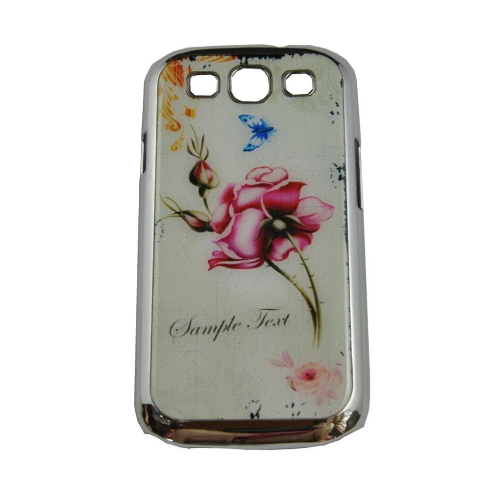 FirstCase Slim and Stylish Protective Hard Case Cover for Samsung Galaxy S3 - Pink Peony