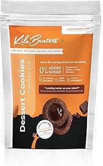 Kilobeaters Keto Friendly Chocolate Dessert Healthy Diet Cookies Biscuits Snacks For Diet, With Sugar Free, No Maida, Zero Sugar & Zero Preservatives, 200 Grams - (Pack Of 1)