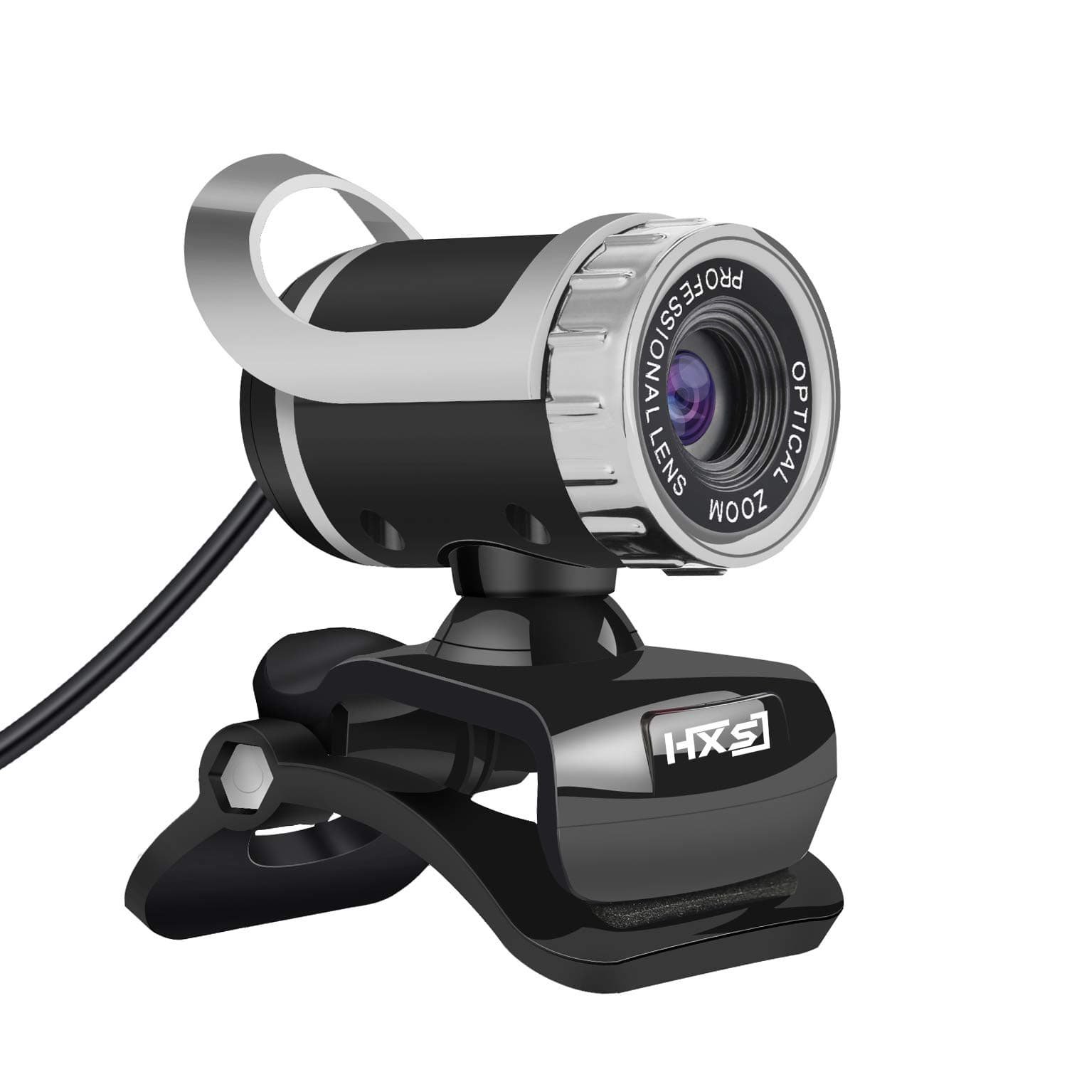 HXSJ USB Webcam 480P HD Video with Microphone Web Cam USB Plug and Play， Recording for PC Computer Laptop for Mac Windows XP / 7/8 / 10 and Android TV
