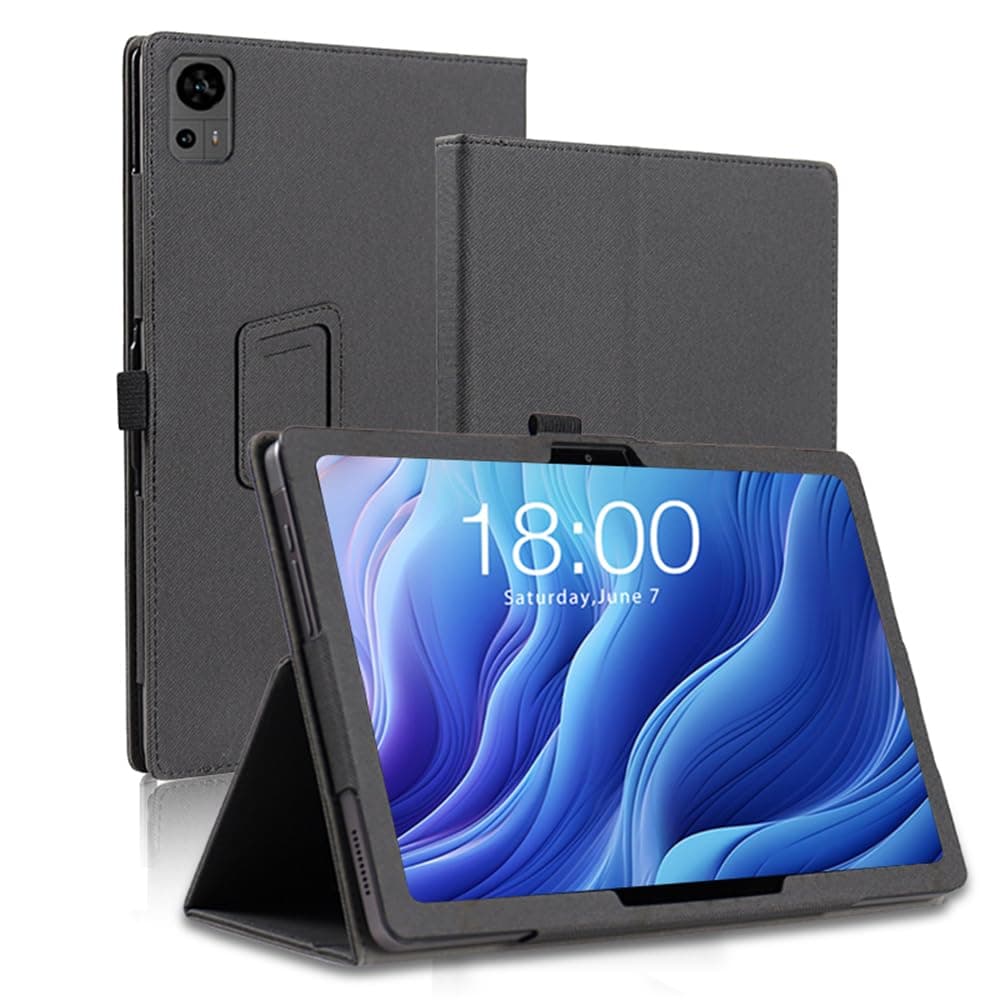 AKNICI Case for TECLAST T60 Tablet Android 13 12 Inch, Premium PU Leather Folio Folding Stand Protective Tablet Cover with Hand Strap Magnet for TECLAST T60