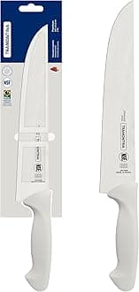 Tramontina Premium 10 Inches Kitchen Knife with Stainless Steel Blade and White Polypropylene Handle