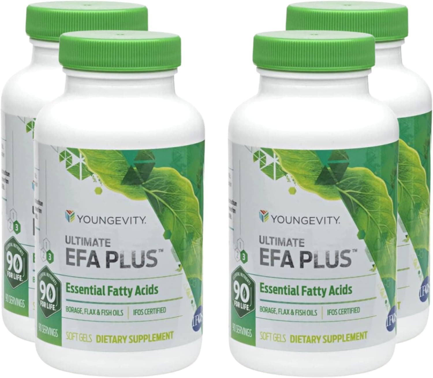 YoungevityUltimate EFA Plus – Essential Fatty Acids, 90 Soft Gels – Balanced Fish Oil Formula