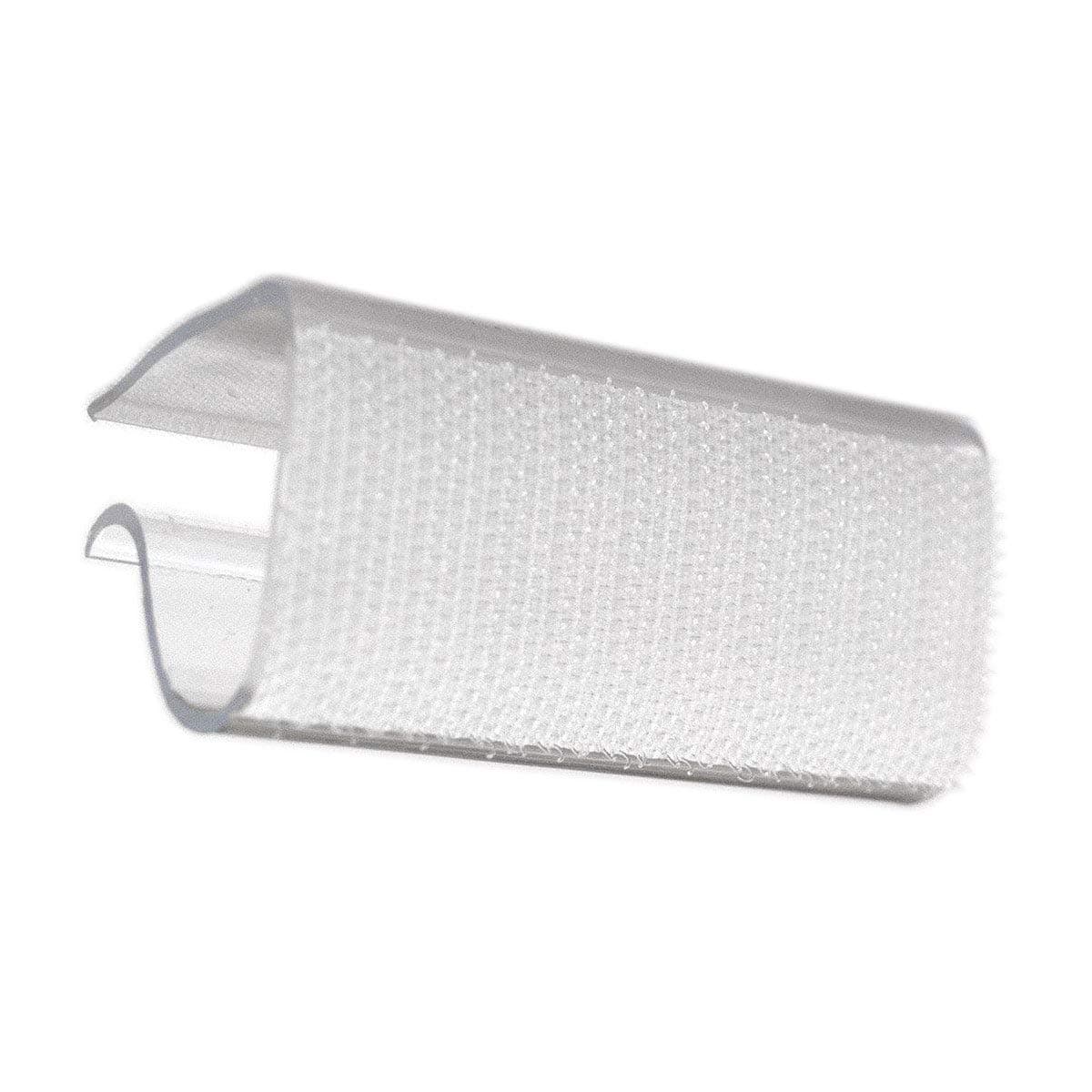 TableLinensforLess Clear Hook Fastener Table Skirting Clips (EC) for 1/2in to 1in Table Edge - 100 Pack