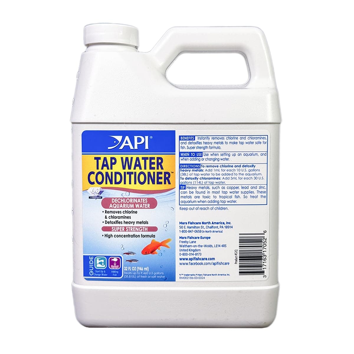 API Fishcare 52Q API TAP Aquarium Water Conditioner 32-Ounce Bottle