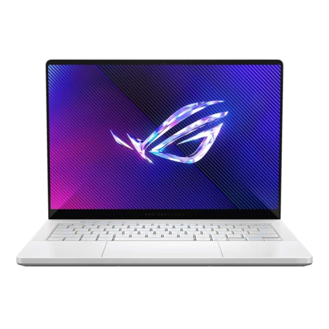 HIDevolution [2024] ASUS ROG Zephyrus G14 GA403UV [White] 14" 3K OLED 120Hz, 4.0 GHz Ryzen 9 8945HS, RTX 4060, 16 GB LPDDR5X RAM, 1 TB PCIe SSD, Windows 11 Pro
