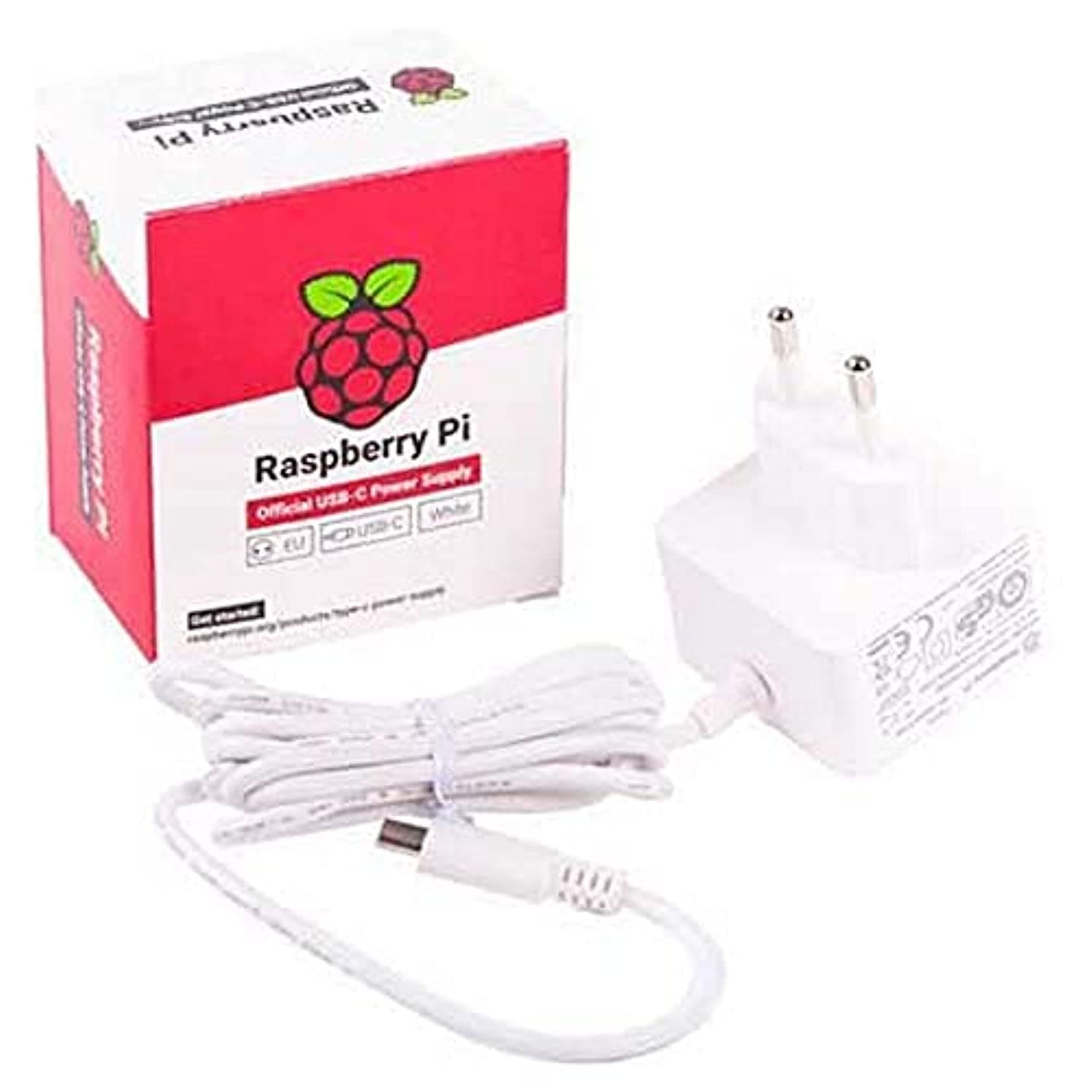 RASPBERRY USB-C 5.1V 3A power supply - white - for raspberry Pi 4 model B (1873421)