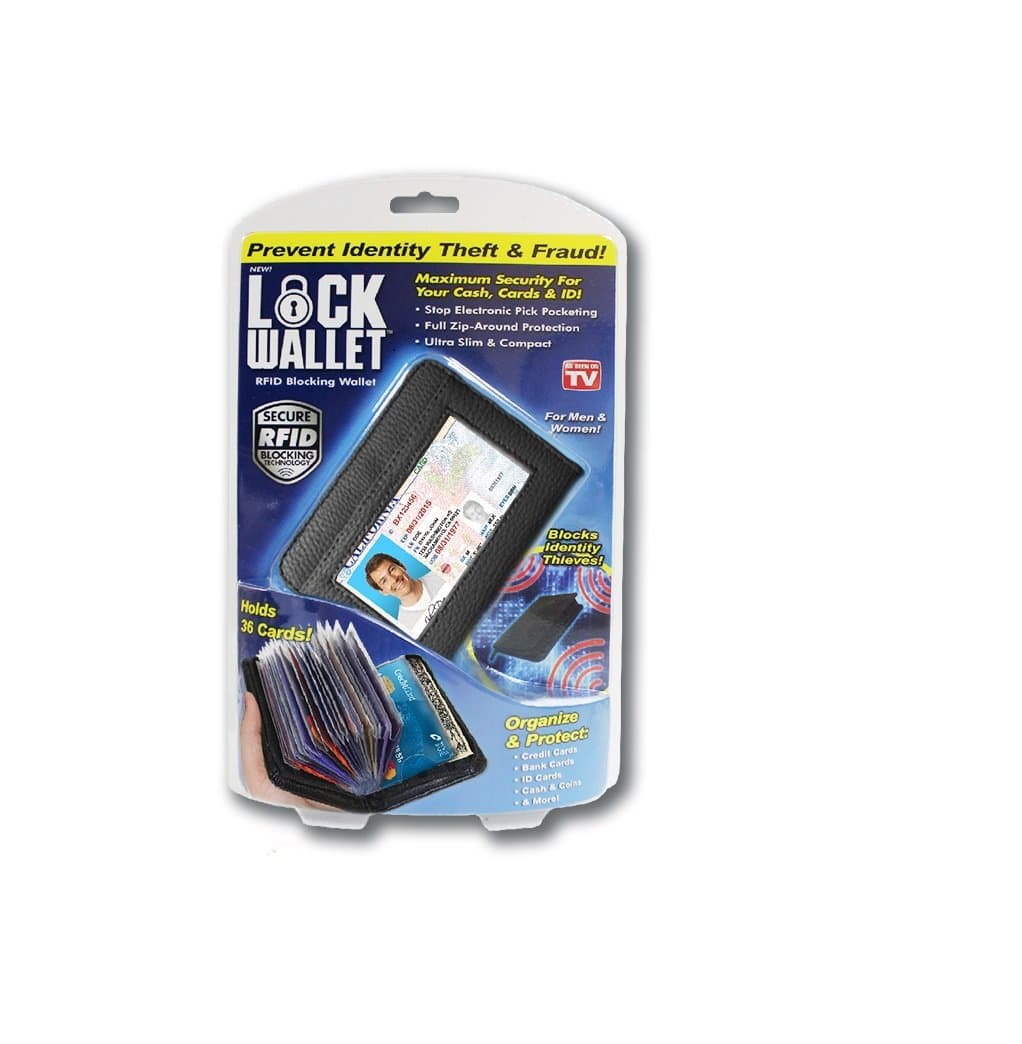 Lock Wallet - RFID Blocking Wallet for Men and Women – Protection from Identity Theft