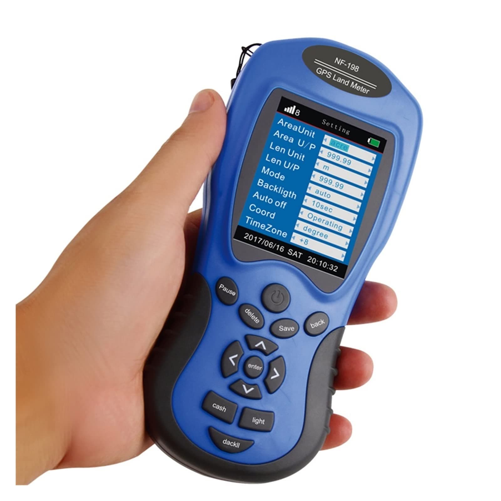 DOUKI iko Land Area Meter Land Meter Test Device NF-198 Survey Equipment Use For Farm Land Surveying Mapping Area Length Measurement Tool Measure Distance, Area and Volume