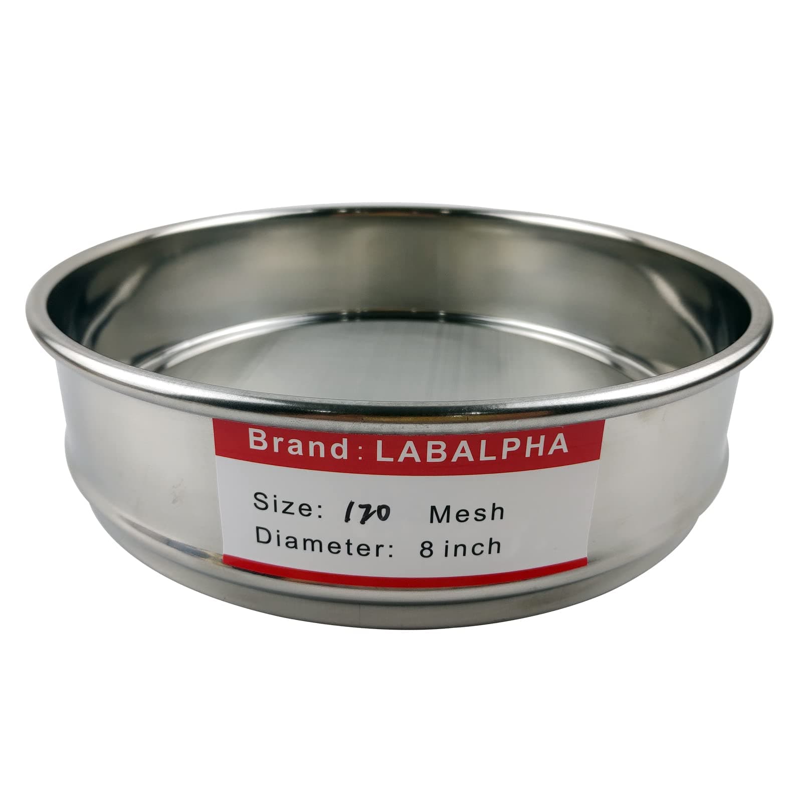 LABALPHA 120 Mesh Lab Sieves, 120 Mesh Test Sieve, 8'' Diameter, 304 Stainless Steel Wire Cloth (0.125mm)