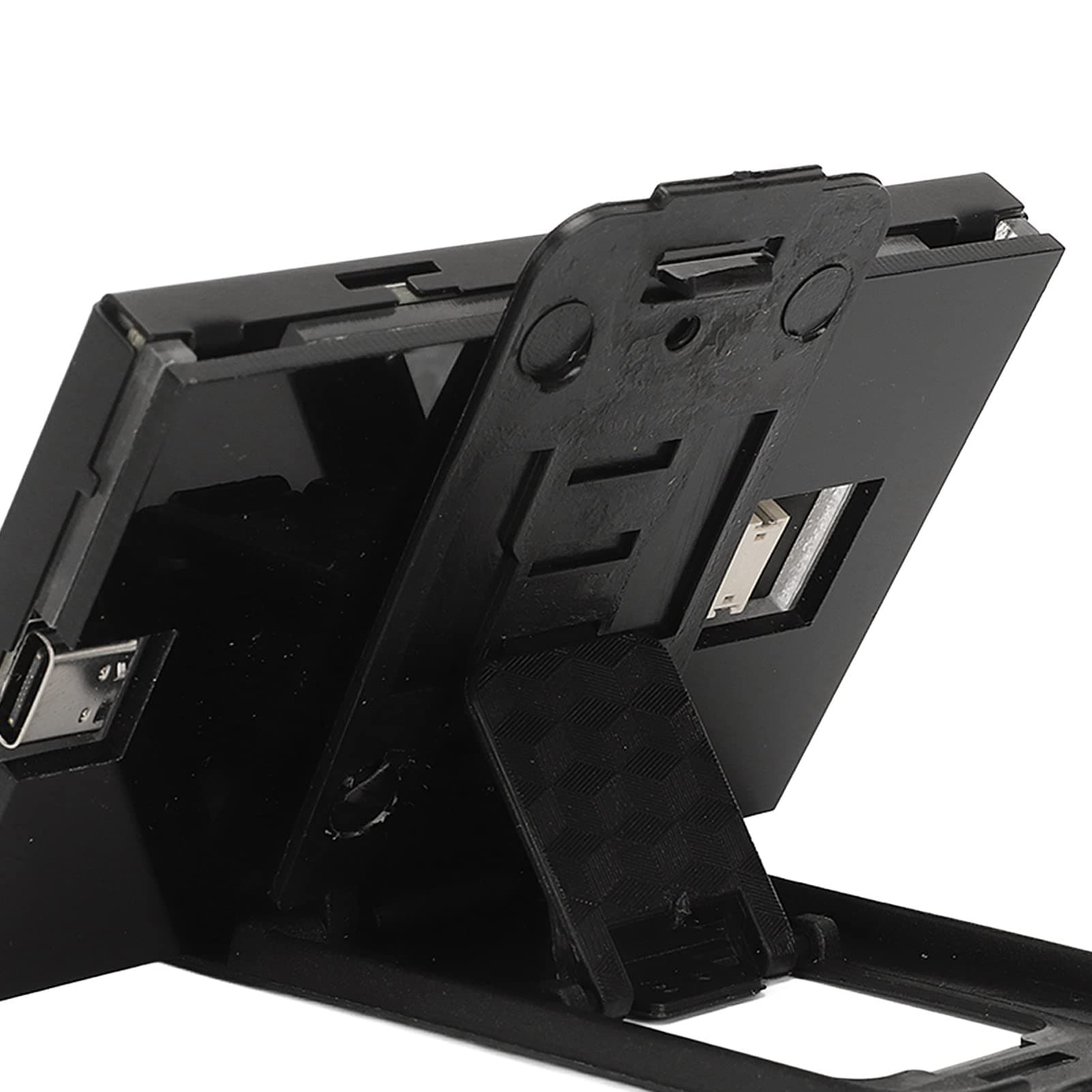 3.5in Computer Temp Monitor, Full View Temperature Display, USB Mini Screen for AIDA64 PC CPU RAM, Plug and Play (Black)