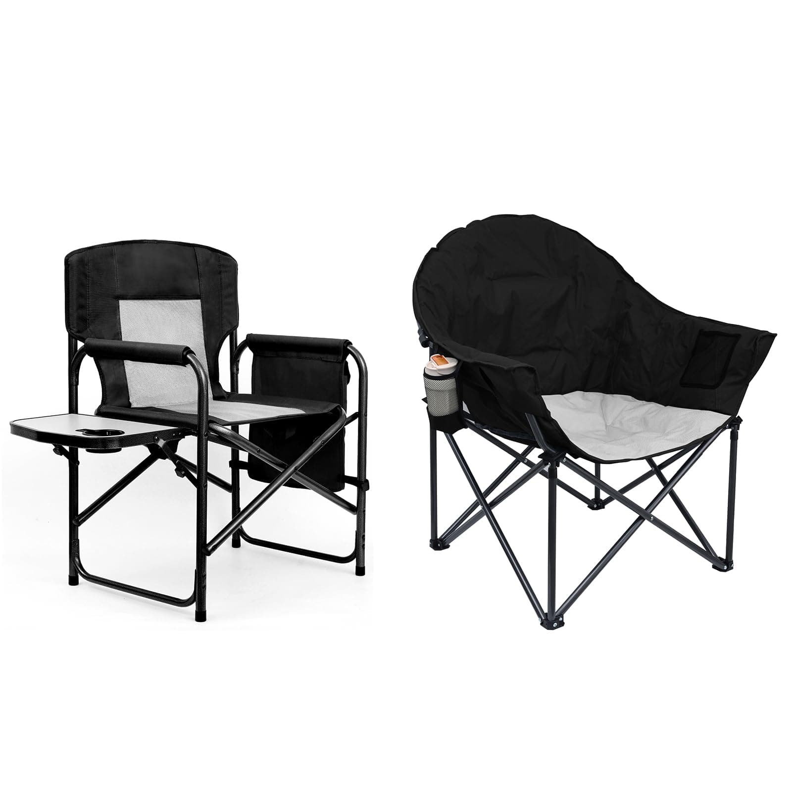 Item Directors Chair and Item Oversized Camping Chairs Bundle