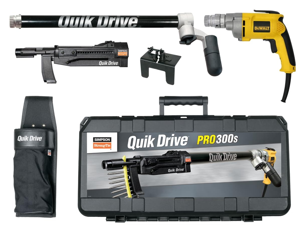 Simpson Strong Tie PRO300SD25K QuikDrive Auto-Feed Deck System with Dewalt 2500 RPM Motor