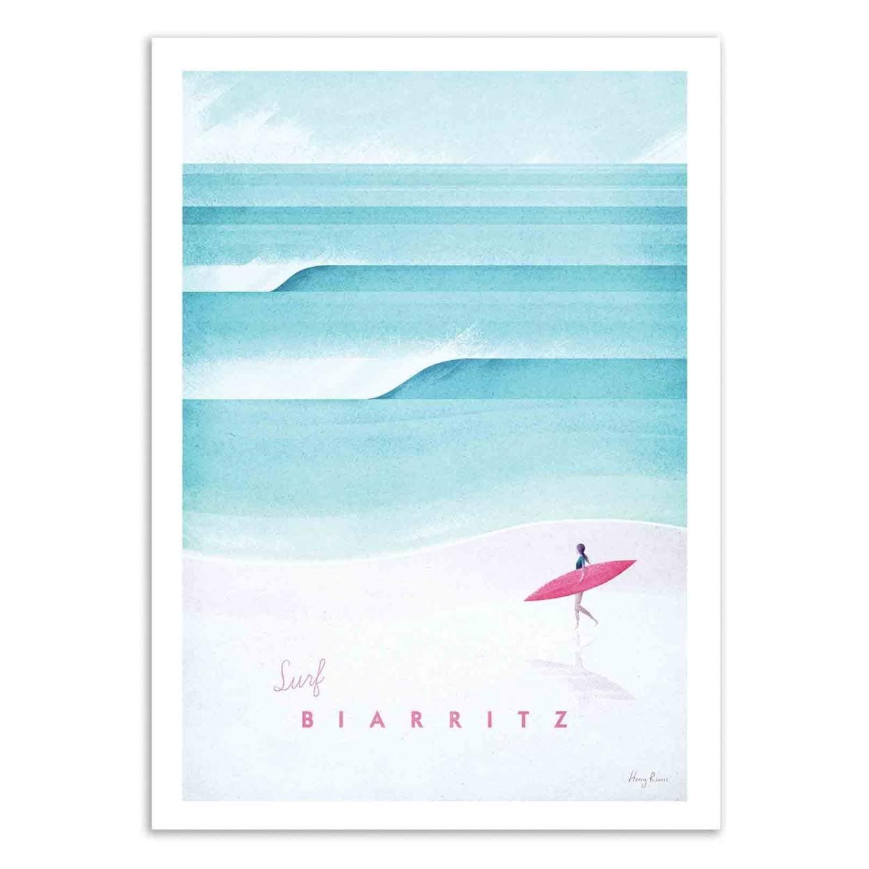 Art-Poster - Surf Biarritz - Henry Rivers