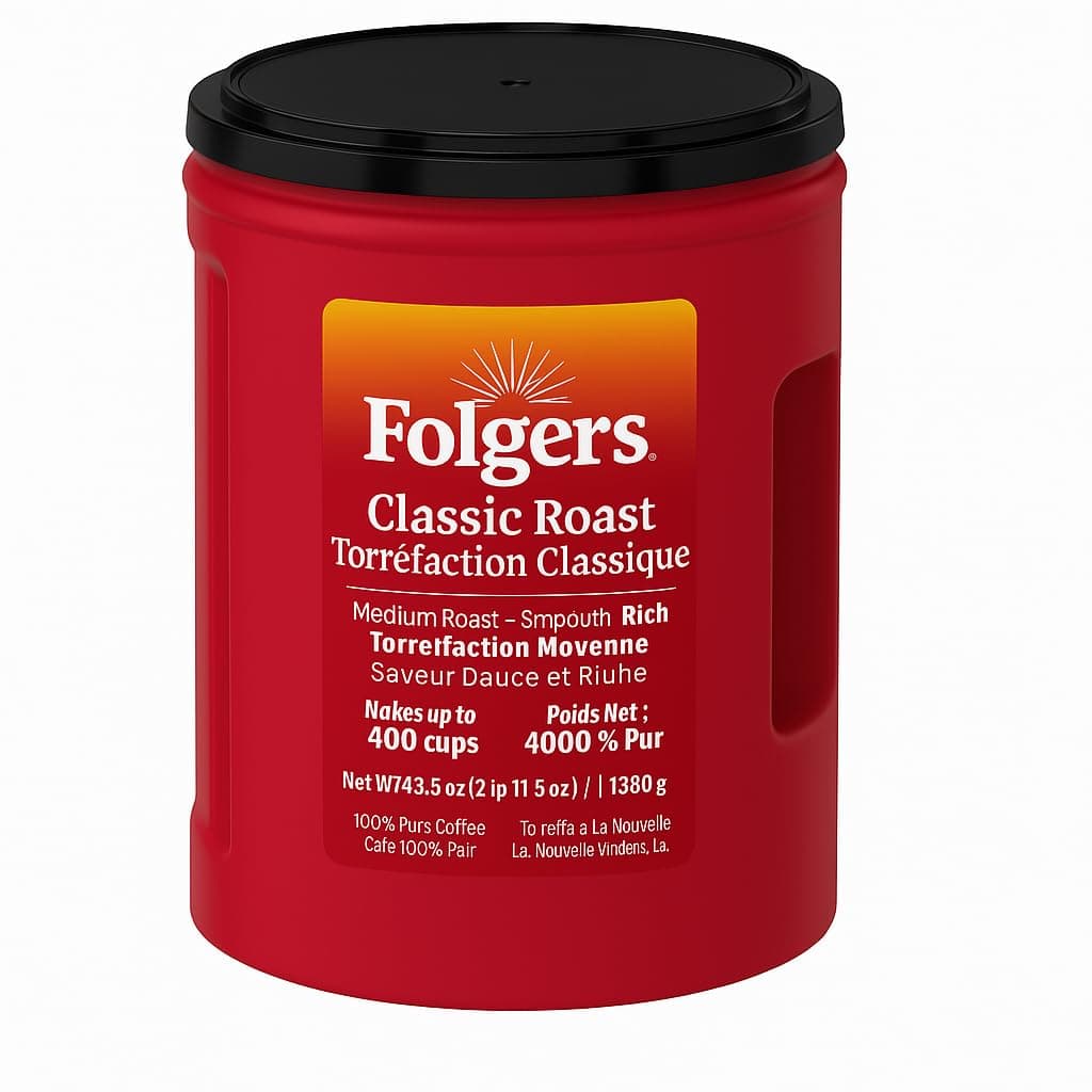 Folger Classic Roast Ground Coffee (43.5 oz.) - 1 Pack