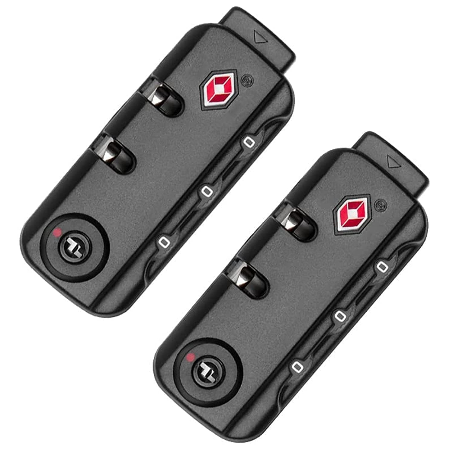 MAKINGTEC TSA007 Security Lock Padlock Luggage Travel Lock and 3 Digits Self-Setting A Variety of Different Combinations Luggage Bag Travel Security Code Lock (Black 2 Pack)