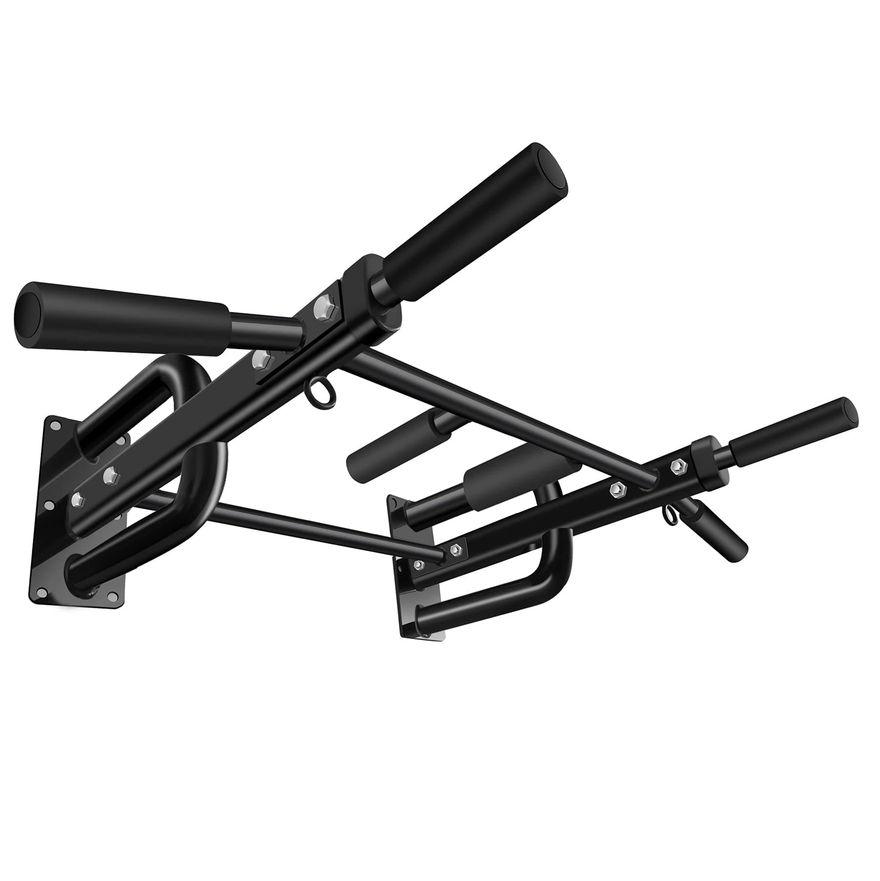 HAKENO Wall Mounted Pull Up Bar for Crossfit Training – Chin Up Bar Wall Mount Home Gym With Punch Bag Hook Workout Bar…