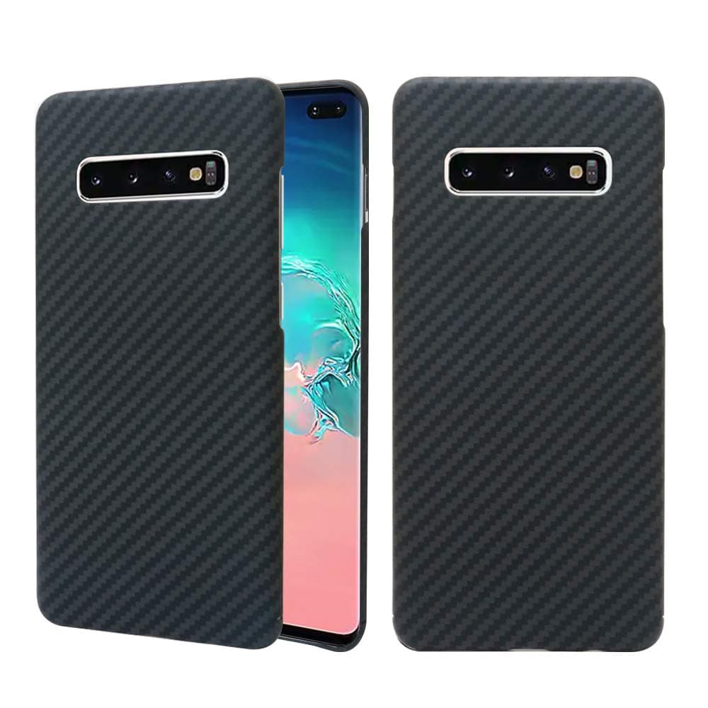 Samsung Galaxy S10 Plus Case, 0.7mm Ultra Thin Real Aramid Fiber [Real Body Armor Material] Carbon Fiber Pattern Protective Case Cover for Samsung Galaxy S10 Plus S10+ 2019 Release