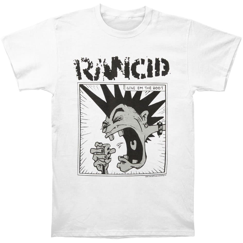 Rancid Men's Mohawk White T-shirt Large White