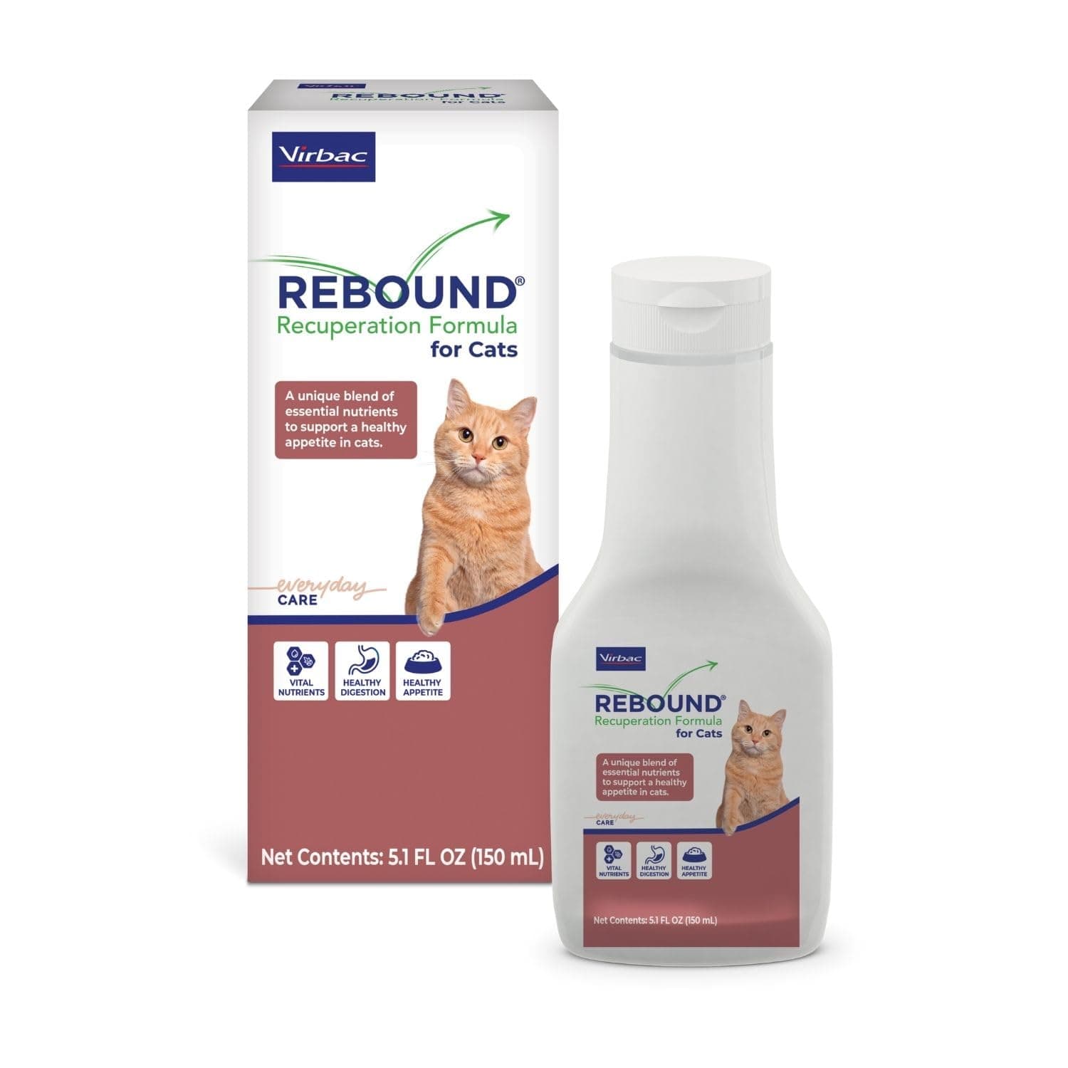 Virbac REBOUND® Recuperation Formula for Cats - Promotes the restoration of healthy digestion, hydration, and nutrition