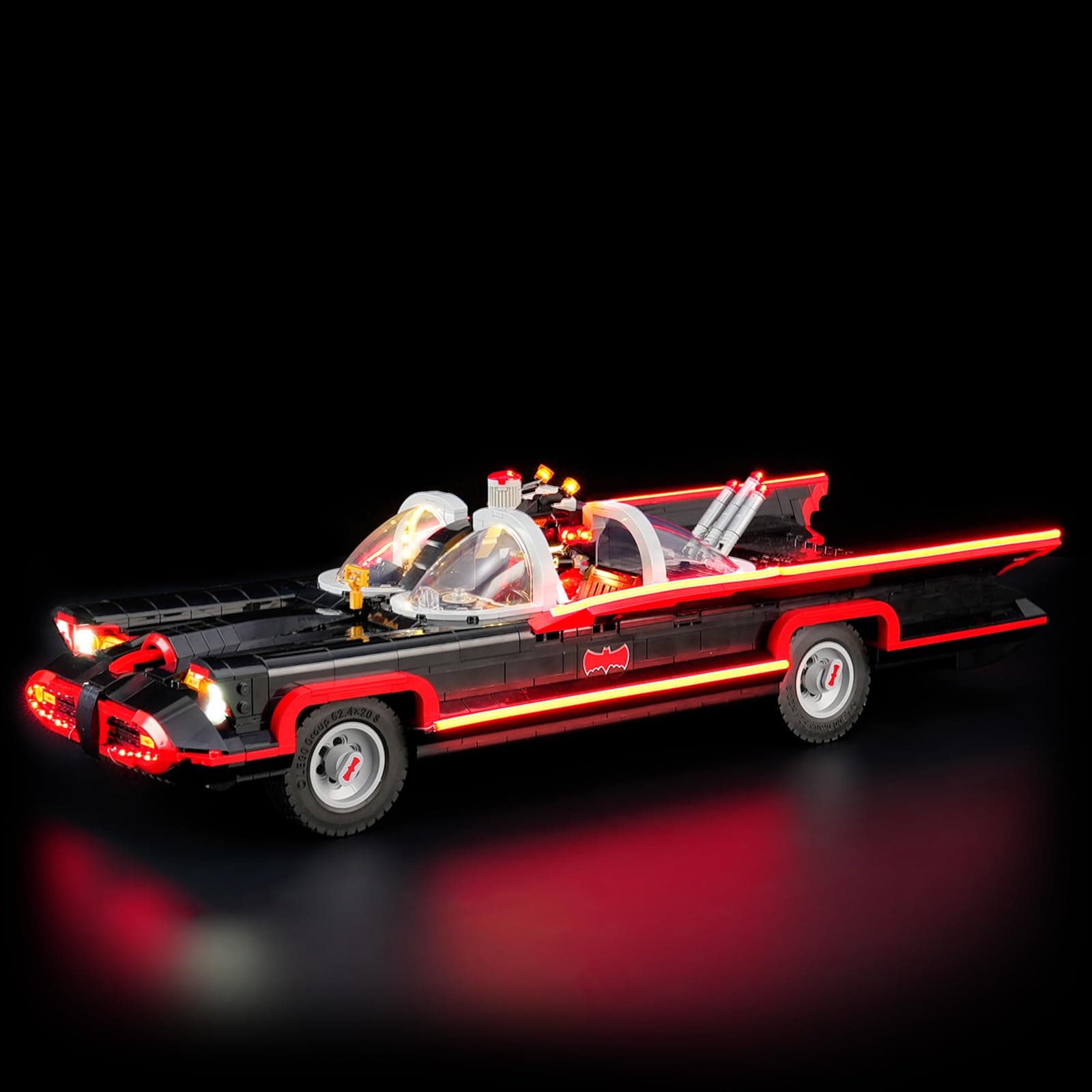 BRIKSMAX 2.0 Light Kit for Lego The Classic TV Series Batmobile Car-Innovative Led Lighting Compatible with Lego 76328- Not Included Lego Set