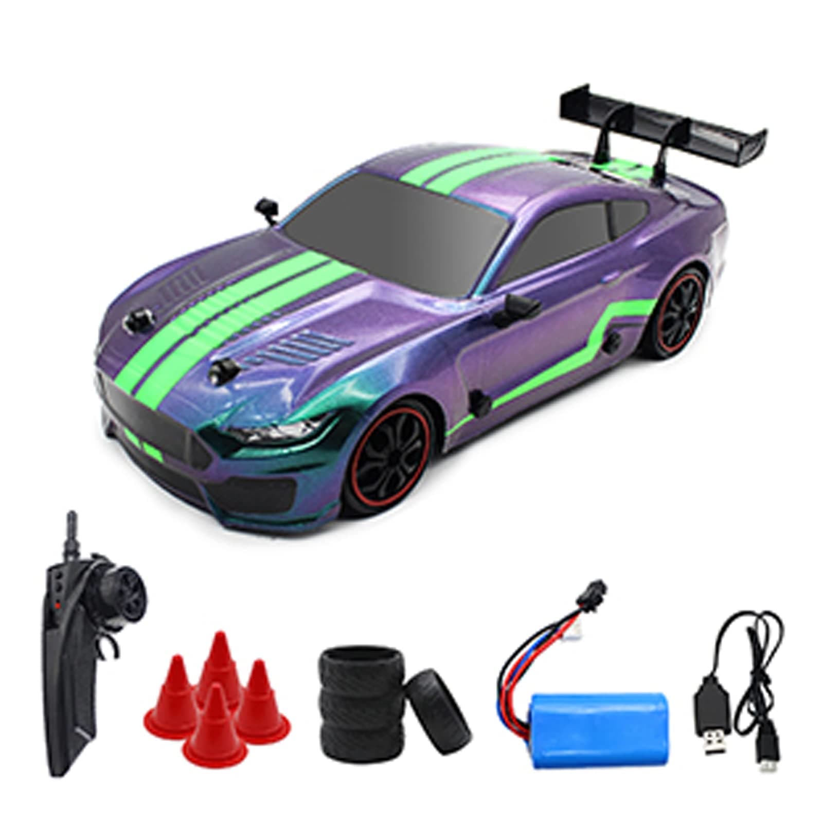 Mostop RC Drift Racing Car 35KM/H High Speed Remote Control Car Drift for Kids Adults, 1/14 Scale GT RC Drift Car Super Fast RC Sport Racing Car Drift Vehicles Truck