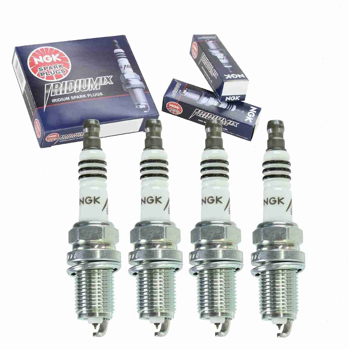 4 pc NGK Iridium IX Spark Plugs compatible with Mazda Miata 1.8L L4 1994-2005