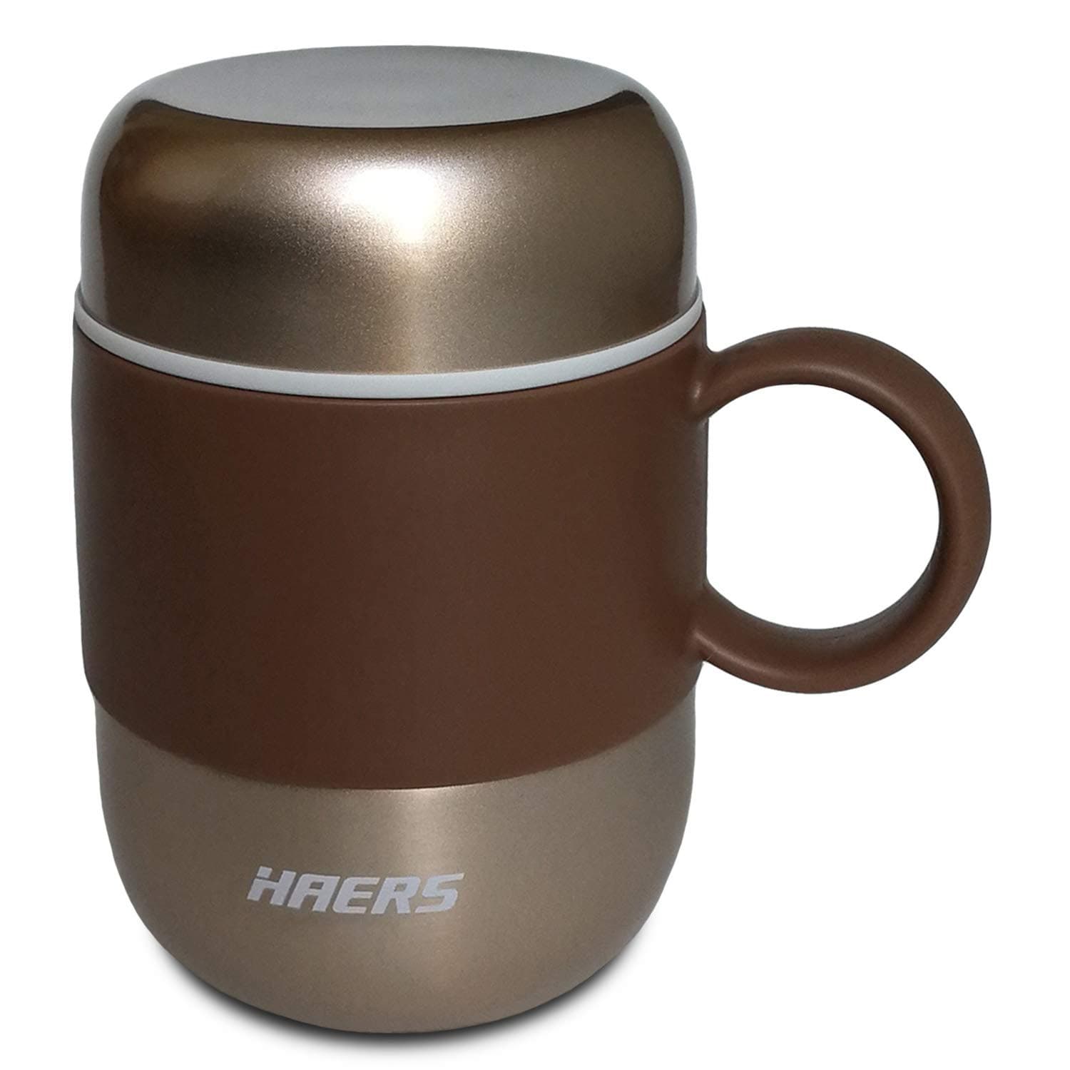 Insulated Coffee Mug With Lid and Handle, Double Wall Stainless Steel Vacuum Thermal Cup For Ladies And Gentleman[280ML/9.5OZ] (Champagne)