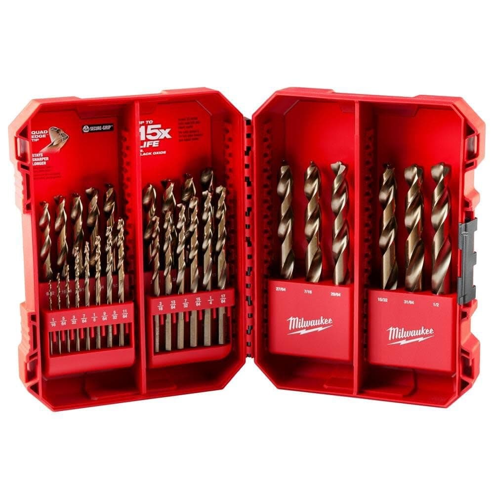 Electric Tools 48-89-2332 29Pc Cobalt Helix Drill Bit Set, Red