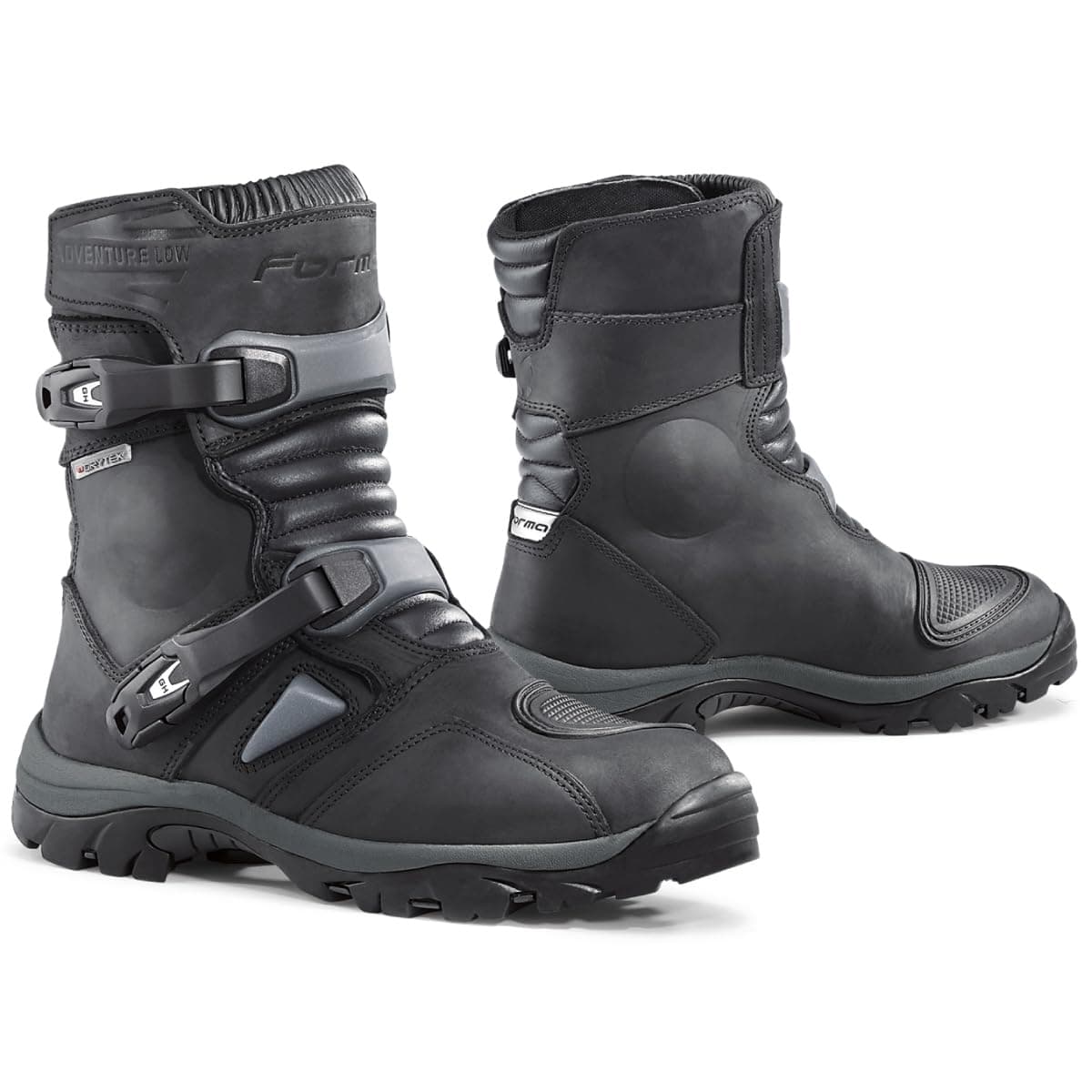 FORC50 W-9938 Adventure Low WP Motorcycle Boots CE Approved, Black