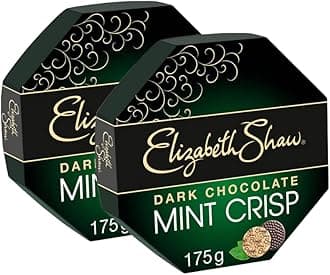 Elizabeth Shaw Dark Chocolate Mint Crisps | Pack of 2 x 175g
