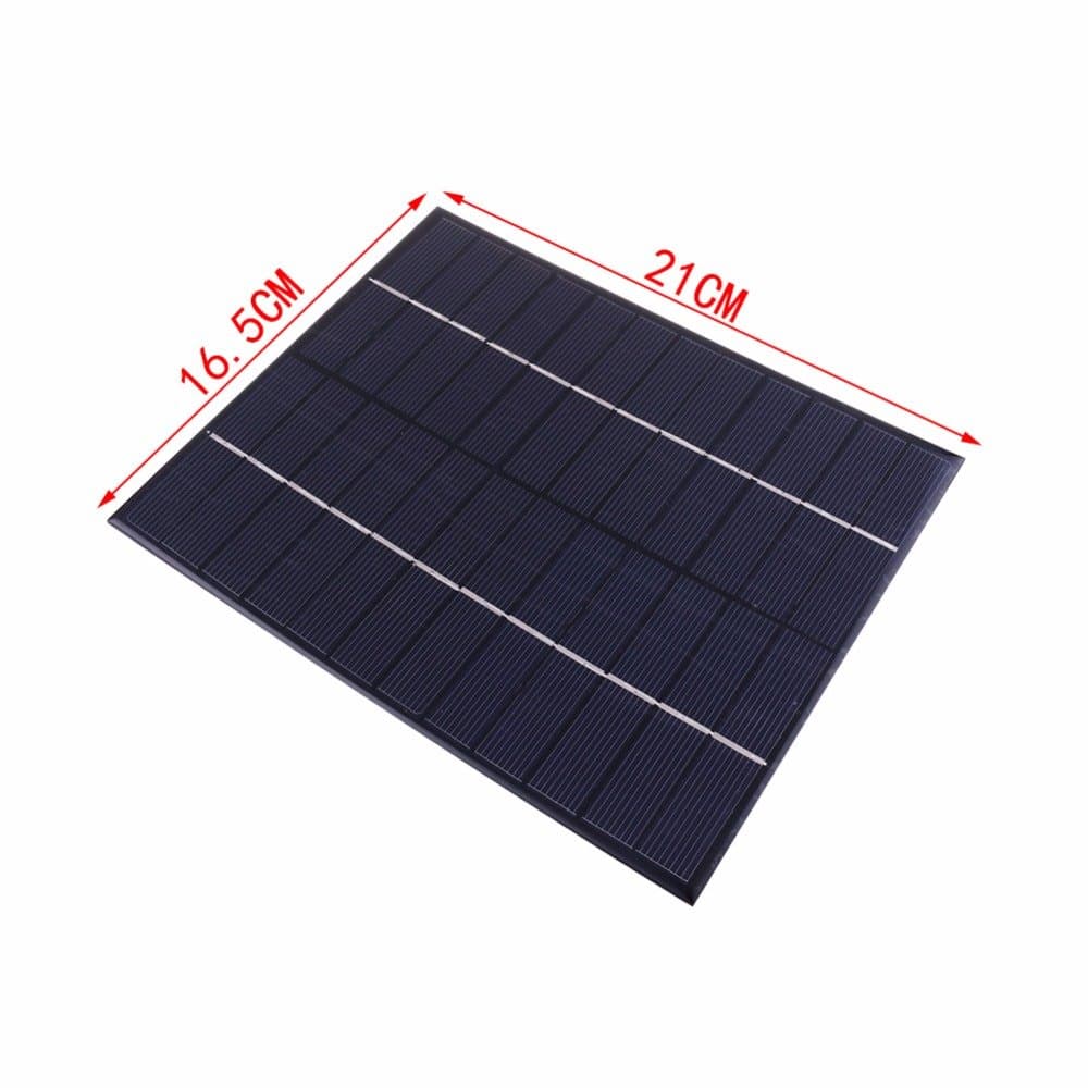 12 V Charger Monocrystalline Silicon Solar Panel Solar Cell for DIY Charger Power 5.2 W